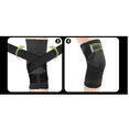 thumbnail image 3 of Par Rodilleras Bloosom  Elásticas Deportivas Compresion Para Gym Negro XXL, 3 of 4