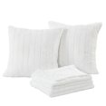 thumbnail image 2 of Home Soft Things Rabbit Faux Fur Throw with 2 Pillow Shell Combo Set Bright White 50" x 60", 2 of 4