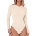 thumbnail image 1 of T-shirt Basique à Manches Longues Sans Coutures pour Femmes, 1 of 6