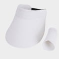 thumbnail image 5 of SGMVNU Fashion Sun Hats Visor for Women, Packable Wide Brim UPF Straw Beach Hat with Adjustable Ponytail Hole for Summer Travel, One Size, White, 5 of 5