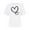 White1, variant on Posijego Womens Heart Graphic T-Shirts Round Neck Casual Summer Short Sleeve Shirt Stretchy Soft Basic Tee Cute Tops