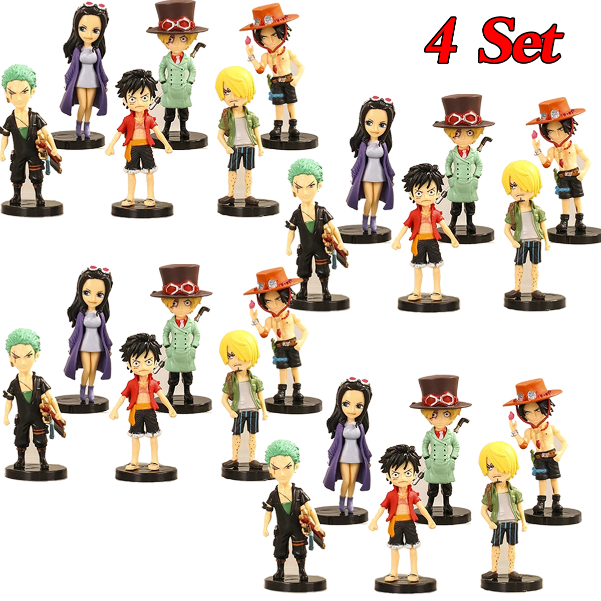 4 Set 7 5cm One Piece Action Figures Luffy Sanji Sabo Ace Roronoa Zoro Nicole Robin Mini Toys Pvc Model Figure Dolls For Boys Girls Adult Birthday Walmart Com