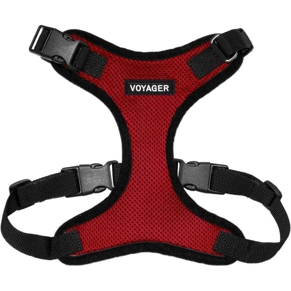 Voyager Step-In Lock Cat Harness - Adjustable Step-In Vest Harness for Small and Large Cats by Best Pet Supplies