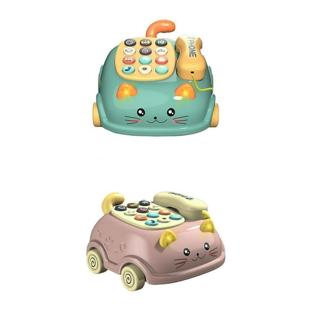 2 Uds., Teléfono Para Niño Juguete, Teléfono, Historia, , Juguete Zulema juguetes telefónicos para niños