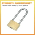 thumbnail image 5 of Uxcell Solid Brass Padlocks Keyed Different Long Shackle Lock Padlock with Keys Weatherproof 2", 5 of 7