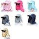 thumbnail image 4 of Wosthever Visera unisex sombreros pesca protector solar gorra protección UV cara cuello cubierta Pescar, 4 of 6