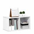 thumbnail image 4 of Furinno LUDER 2-Cube Bookcase with Open Storage Shelves, 11.6 x 12.2 x 24 Inches, White, 4 of 5