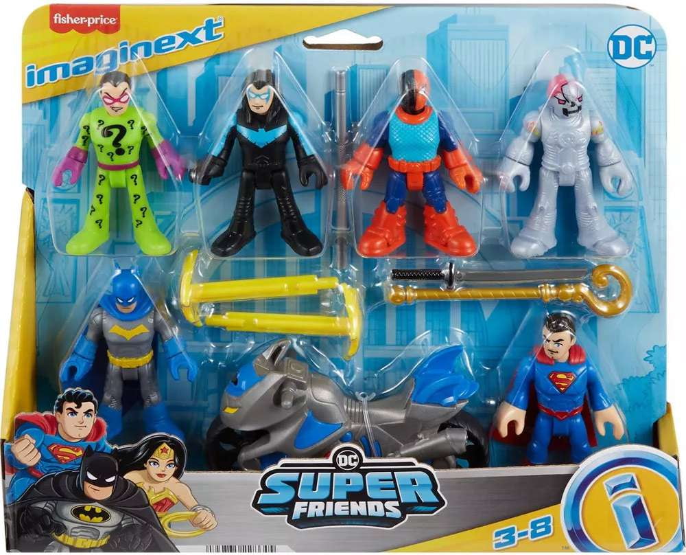 Imaginext DC Super Friends Complete Set of 4 Figure Sets