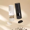 thumbnail image 3 of Electric Salt and Pepper Grinder Battery Operated Automatic Pepper Mill Spice Mills with LED Light Adjustable Ceramic Coarseness One Handed Operation Kitchen Peppermills Gift for Cooking Lo, 3 of 7
