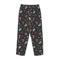 thumbnail image 4 of Kdxio Women's Comfy Stretch Forest Flora and InsectsPrint Drawstring Pajama Pants-Large, 4 of 9