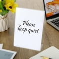 thumbnail image 4 of Vicenpal 5 x 7 Inch Acrylic Sign Holder Acrylic Picture Frames Plastic Picture Flyer Holder l Shaped Photo Frames Self Standing Desktop Table Signs for Off, 4 of 7
