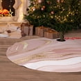 thumbnail image 2 of Cauagu 48" Christmas Tree Skirt Rose Gold Glitter Splatter Pattern Christmas Tree Decorations Tree Mat for Xmas Decorations Occasion Holiday Home Decor -48", 2 of 7