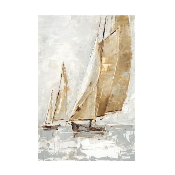 Ethan Harper 'Golden Sails II' Canvas Art