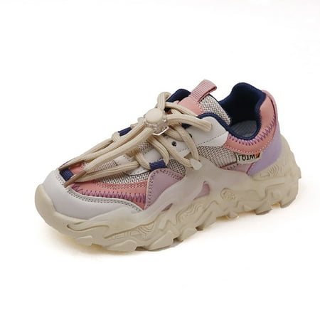 

Boys Chunky Shoes Breathable Lightweight Comfy Outdoor Non Slip Walking Shoes For Toddler Children Girls Kids Sneakers