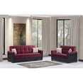 thumbnail image 3 of Ottomanson Origins Pro Sofa Bed with Storage 74", Burgundy Microfiber, 3 of 9