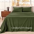 thumbnail image 3 of Bare Home Organic Flannel Sheet Set - 100% Organic Cotton - Deep Pocket - 4-Pieces - Full XL, Cypress, 3 of 10