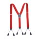 thumbnail image 1 of Tirantes ajustables para hombre, 6 clips, elásticos, para jeans, baile, ropa formal. Rojo, 1 of 9