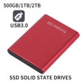 thumbnail image 3 of Bearachild Disco duro de estado sólido Almacenamiento de datos Transmisión rápida Accesorios de oficina prácticos 1 TB 500G Suministros Estaciones de acoplamiento para portátiles Rojo/2T, 3 of 6