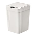 thumbnail image 2 of Cubo de basura sin contacto, cubo de basura de inducción, cubo de basura simple, cubo de basura doméstico para blanco,Blanco, 2 of 2