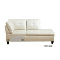 thumbnail image 5 of Hommoo Sofa Set, Faux Leather Synthetic Leather 2-Piece Sofa Set,L-Shaped Sectional Couch Set with Left Armrest for Living Room，White（No Ottoman）, 5 of 7