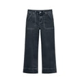 thumbnail image 6 of Women's High Waisted Stretchy Wide Leg Cropped Jeans Pull On with Pockets Summer, 6 of 8