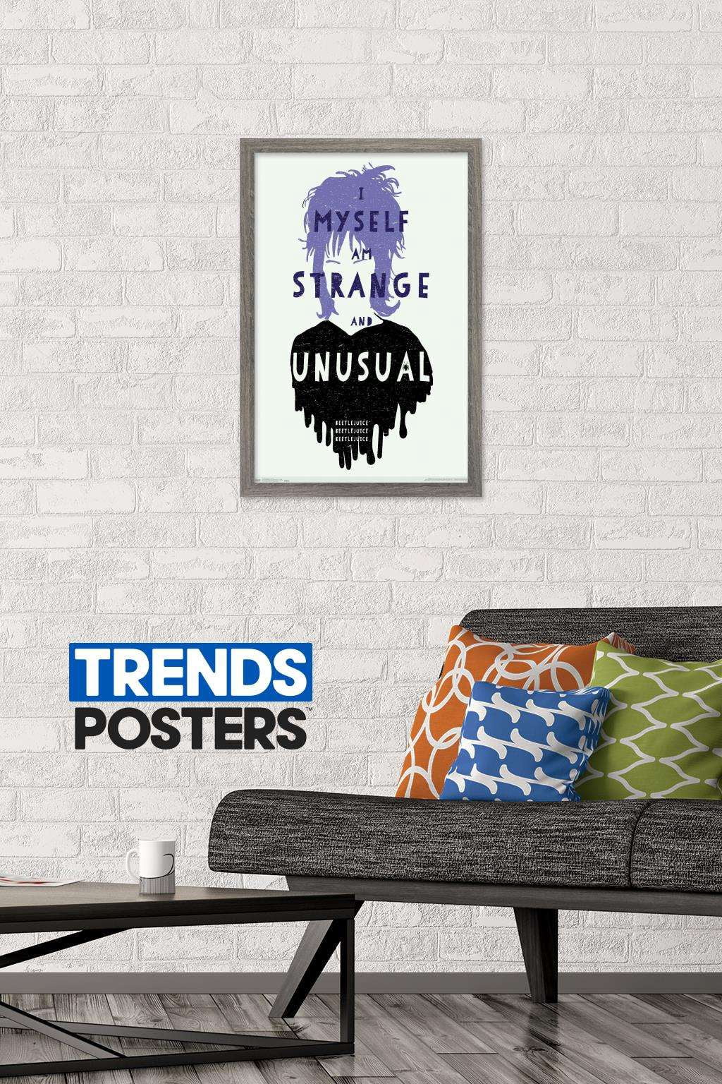 Beetlejuice - Strange Wall Poster, 14.725" x 22.375", Framed