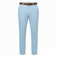 thumbnail image 3 of GUZOM Mens Sky Blue Linen Blend Pleated Pants | Breathable Summer Casual Trousers with Tailored Fit,Size XL, 3 of 6