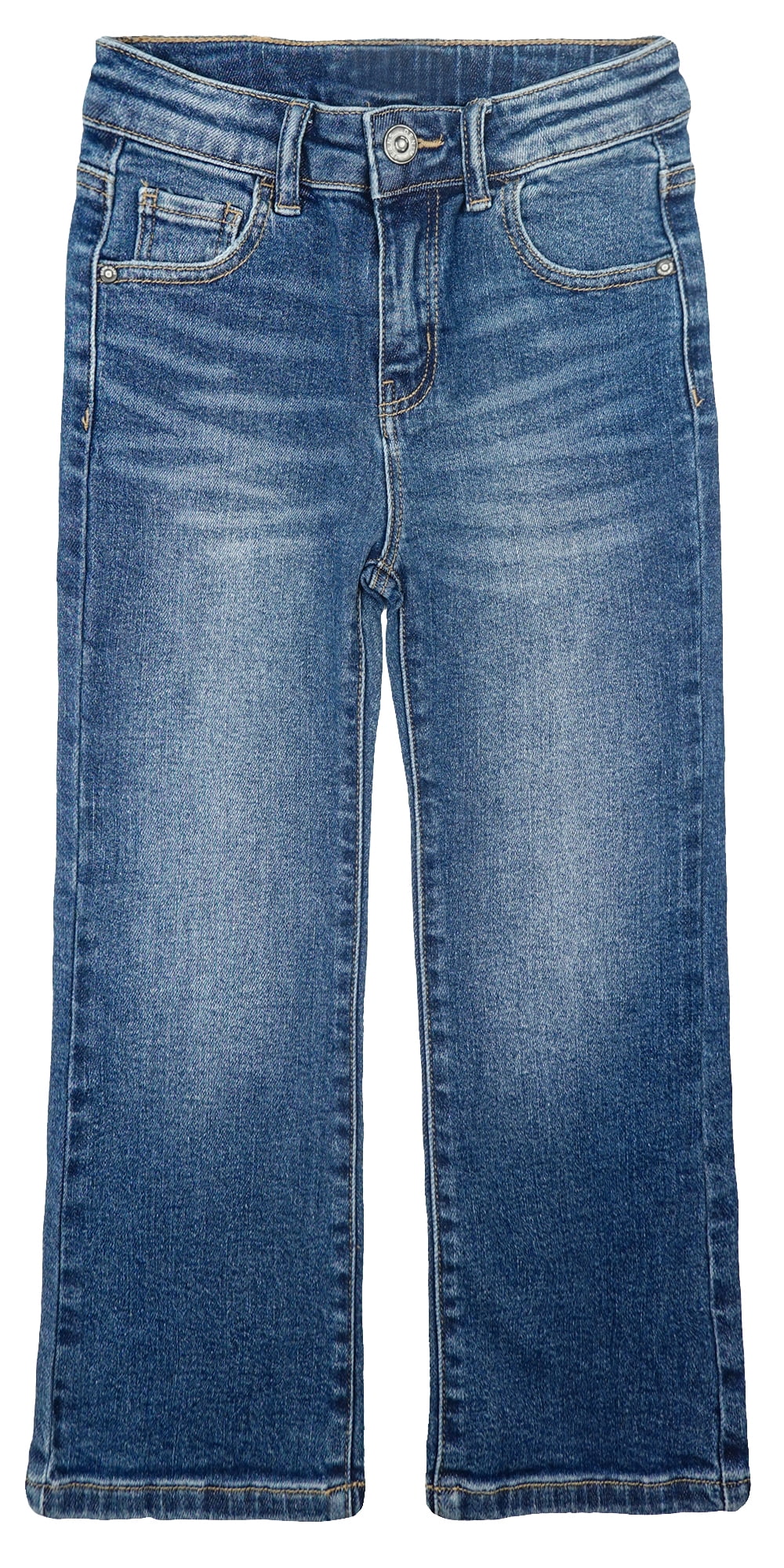 KIDSCOOL SPACE Baby Girls Jeans,Toddler Boy Elastic Waist With D