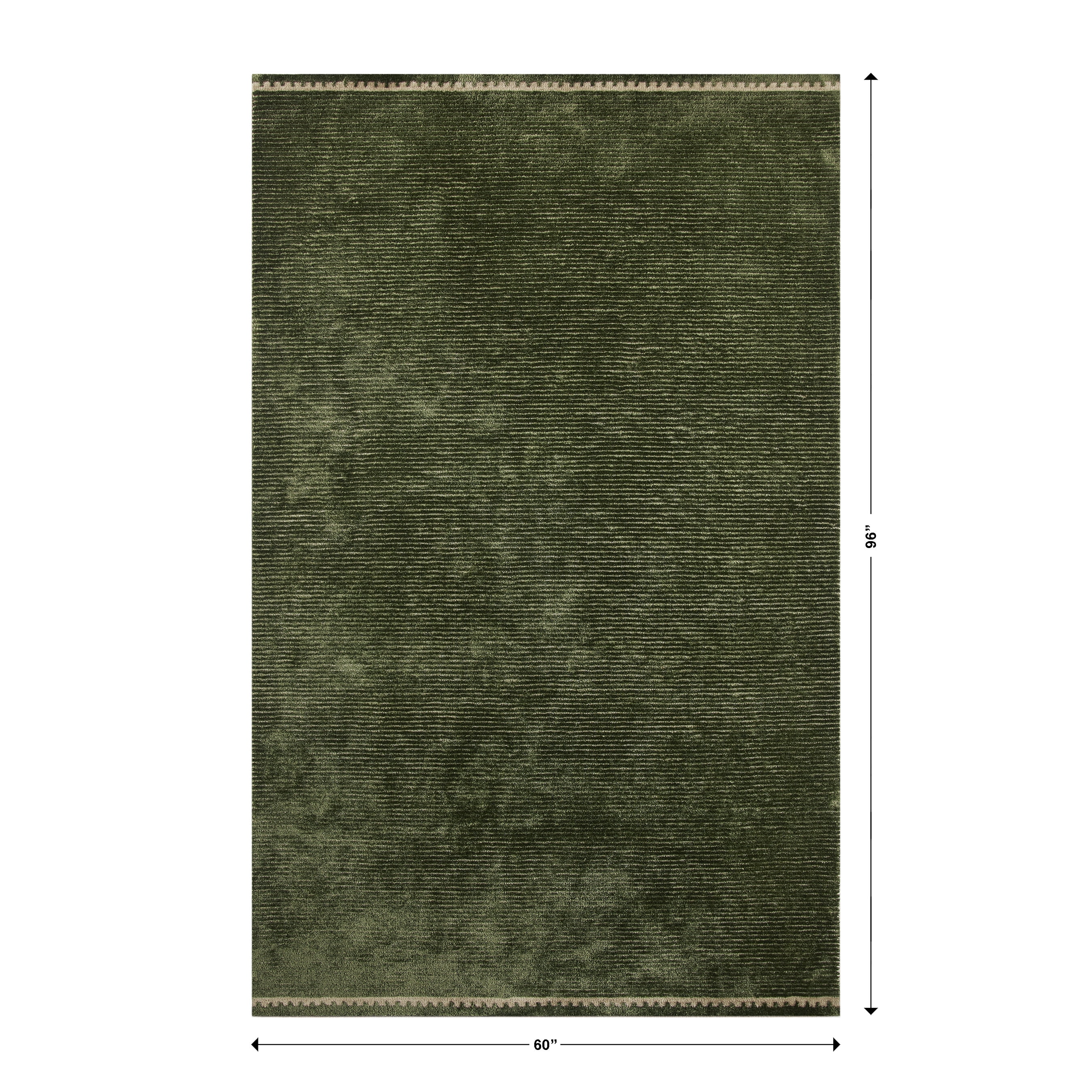 Better Homes & Gardens Sea Turtle Green Coleman Tonal Hem 5' x 8' Area Rug