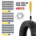 thumbnail image 3 of 40 Pcs Clou en Caoutchouc pour Réparation de Pneus Vis en Caoutchouc pour Réparation de Pneus Auto-Service sous Vide Clou de Réparation de Pneus Clou de Réparation de Pneus à Vis Bouchon en Caoutchouc Clou, 3 of 4