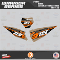 thumbnail image 2 of Kalair GFX Graphics Kit for KTM Motocross 2-Stroke 125SX,150SX and 250SX (2019-2022) Warrior Series, 2 of 5