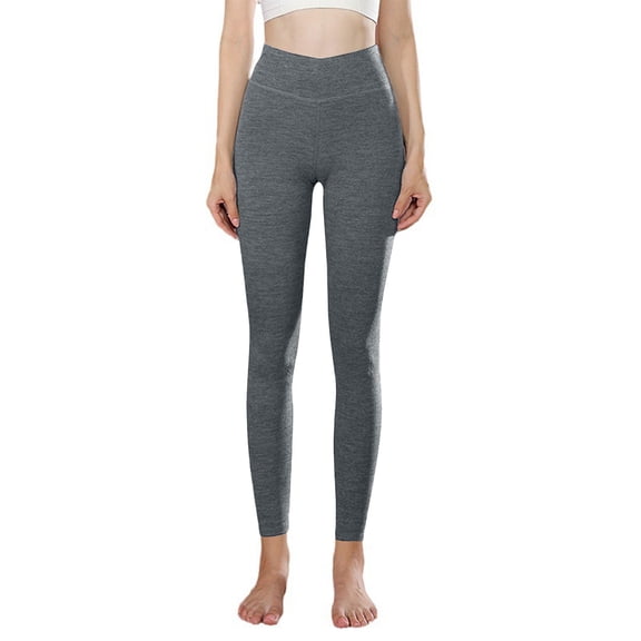 Blmnix Cotton Yoga Pants Womens Pants Casual Chinos Leggings Pants Gray Slim-Leg Cropped High Stretchy Work Pants for Women,XXL