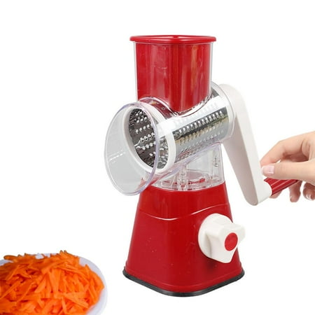 

Tohuu Rotary Cheese Grater Round Mandoline Drum Slicer Rotary Graters for Kitchen Food Shredder for Vegetables Nuts and Chocolate Green Blue Red trusted