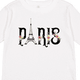 thumbnail image 4 of Inktastic Paris Eiffel Tower with Flowers Boys or Girls Long Sleeve Toddler T-Shirt, 4 of 5