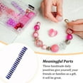 thumbnail image 3 of facefd 100 Pieces Rhinestone Rondelles with Big Holes Charm Spacer Beads Jewelry Crystal Multi-colors Loose Bead for DIY Necklace Dark Blue, 3 of 5