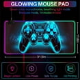 thumbnail image 2 of XL Led Gaming Mouse Pad with 14 Light Modes - Light Up Gamer Mouse Pad,31.5 x 11.8in Non-Slip Gamepad Style RGB Large Gamer Mousepad,Black Long Glowing Gaming Accessories for Desk,Waterproof, 2 of 7