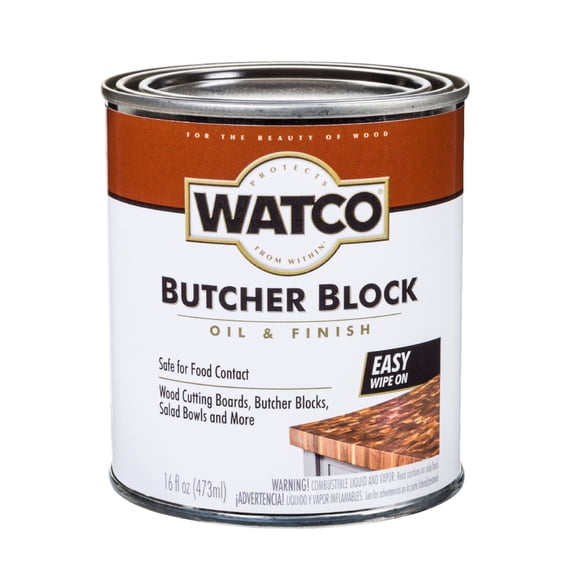 Clear, Rust-Oleum Watco Butcher Block Oil & Finish-241758, Pint