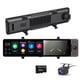 thumbnail image 1 of Espejo retrovisor para Android 13.0 4G de 3 canales, DVR para coche, coche y Android para coche, visualización completa IPS táctil de 12 pulgadas, 4 GB+64 GB, 5G WiFi GPS Navi ADAS Bluetooth Monitoreo, 1 of 5