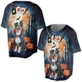 thumbnail image 3 of Happy Halloween Vampire Australian Shepherd BOO with Pumpkins Fun and Spooky All Over Print 3D Baseball Shirt Aussie Dog Lover Gifts Softball Sport - 00018, 3 of 6