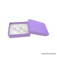 thumbnail image 5 of Made IN USA Jewelry Purple Gift Box Removable Cotton Pad - 15pcs, 5 of 6