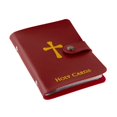 thumbnail image 2 of Portatarjetas religiosas Amazing Saints de cuero sintético color granate, 2 of 4