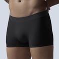 thumbnail image 2 of HVOBTTY Mens Casual Seamless Underpants, Plus Size Daily Briefs for Men, Men's Fashionable Soft Seamless Breathable Sports Underpants Black, XL, 2 of 5