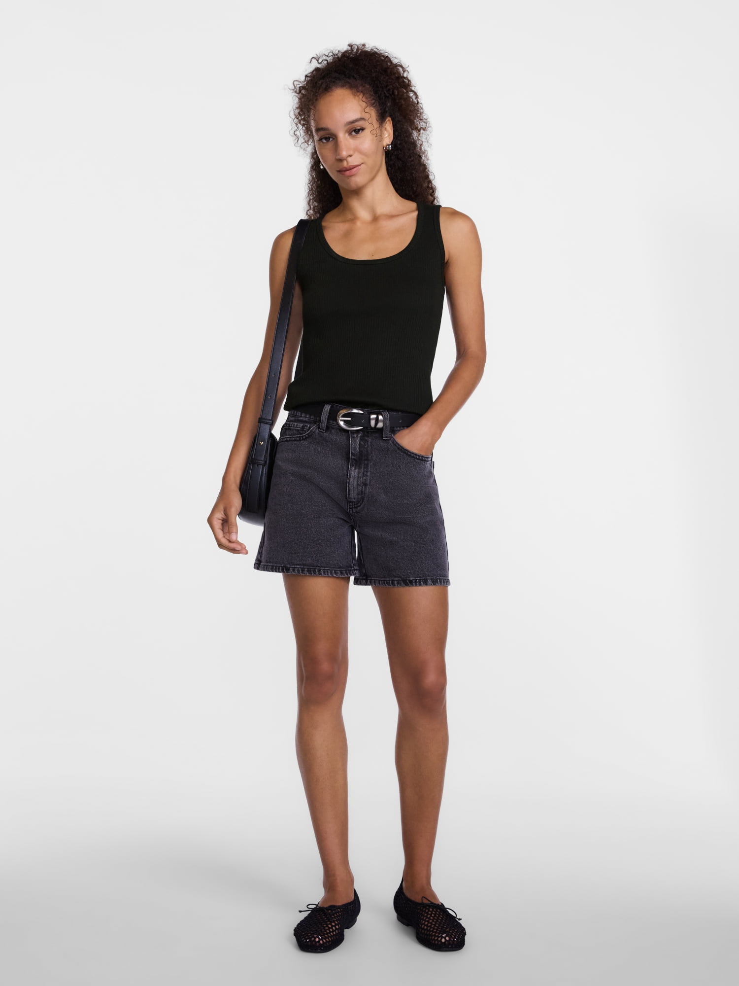 Scenario Women's Wide Ribbed Tank Top, Sizes XS-XXXL