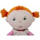thumbnail image 2 of HABA Snug Up Roya Muñeca suave 10 con coletas rojas borrosas cara bordada vestido rosa, 2 of 9