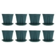 thumbnail image 4 of OUNONA  Green Plastic Planting Pots for Home Use with Good Ventilation and Drainage 8Sets, 4 of 8