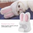 thumbnail image 5 of Gorro con Orejas de conejo para mascotas, ropa para la cabeza con Orejas de conejo para perros y gatos, tocado para mascotas de felpa con forma de orejas de conejo para disfraz de Festival, JFHHH pequeña, 5 of 5