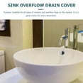 thumbnail image 6 of 30 Pcs Sink Rings Bath Tub Accessory Plastic Overflow Reliable Cover Hole Wash Basin, 6 of 6
