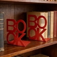 thumbnail image 6 of HuiXinOu Decorative Metal Book Ends Supports Heavy Duty Book Holders For Desk Bookrack Office Study Room Book Storage And Organization, 6 of 6