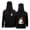 00-Black2200, variant on Tween Girl's Simple Ghost Pumpkin Print Hoodie Half Zip Long Sleeve Sweatshirts Halloween Hooded Sweatshirt,Black