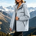 thumbnail image 5 of Women's Zipper Hoodie with Pockets Adjustable Drawstring Long Sleeves Camping Athletic Jacket XXL, 5 of 9